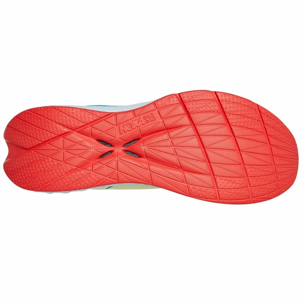 Hoka Carbon X 2 Mens Road Running Shoes Luminary Green/Hot Coral - Image 3