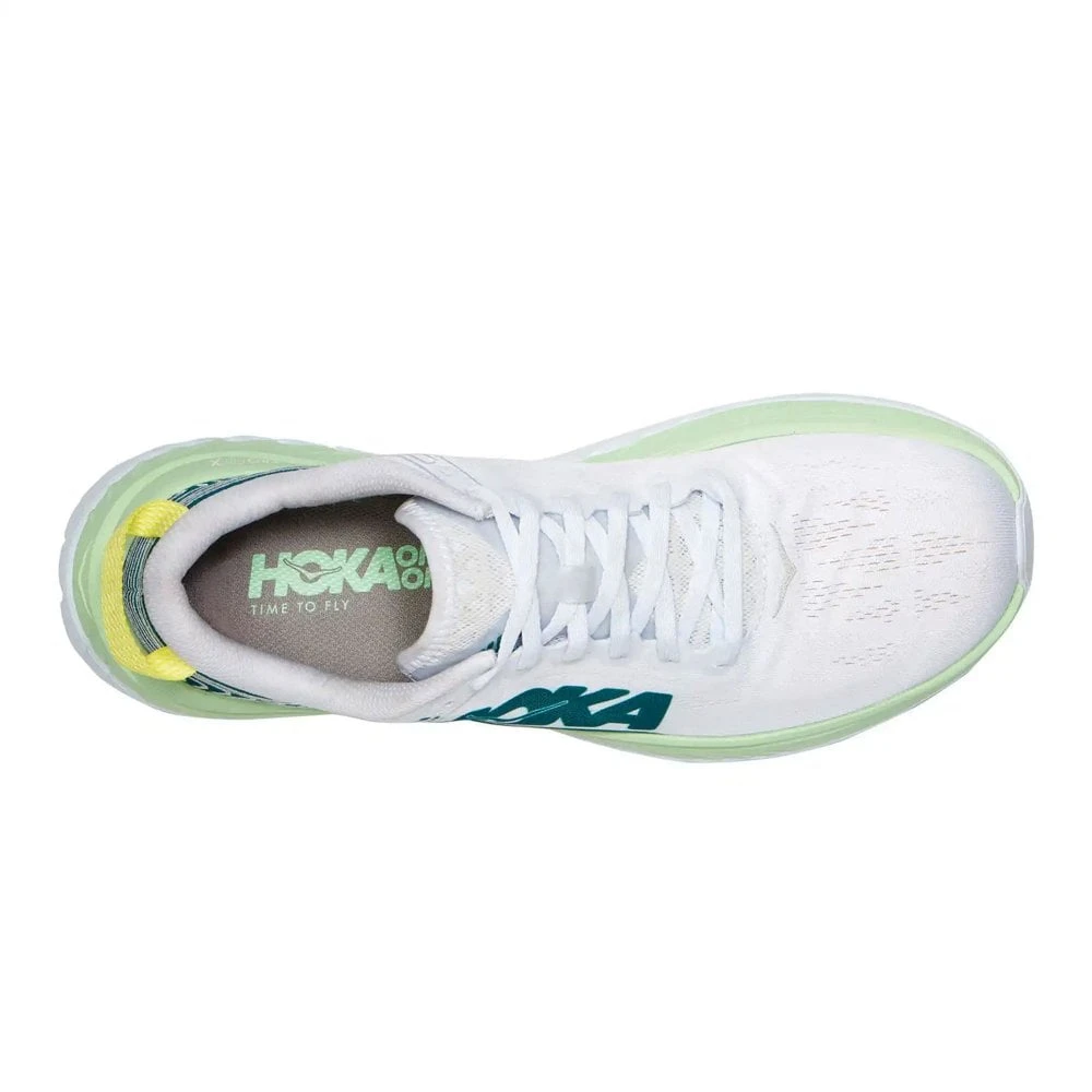 Hoka Carbon X Mens Running Shoes Green Ash/White - Image 2
