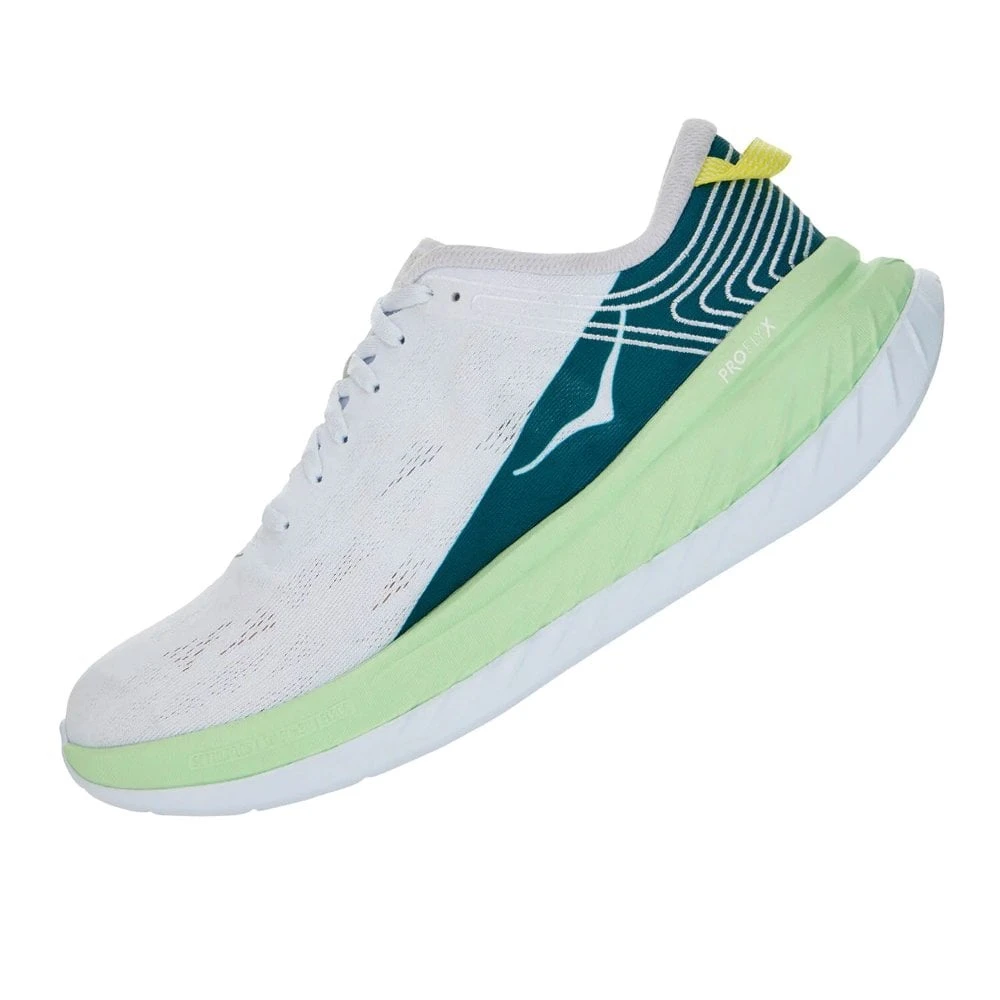 Hoka Carbon X Mens Running Shoes Green Ash/White - Image 4