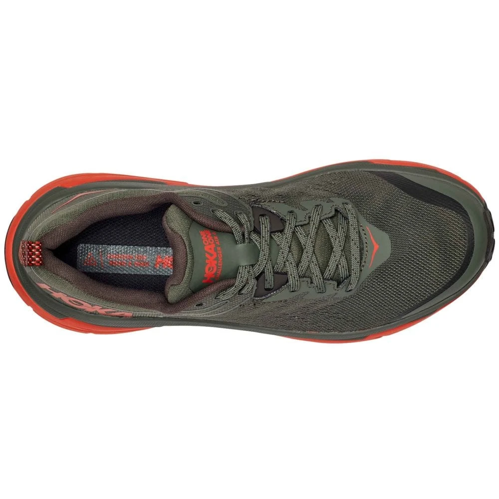 Hoka Challenger ATR 6 Mens Trail Running Shoes Thyme/Fiesta - Image 3