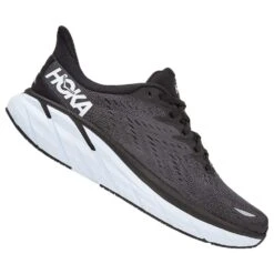 Hoka Clifton 8 Mens Running Shoes Black/White