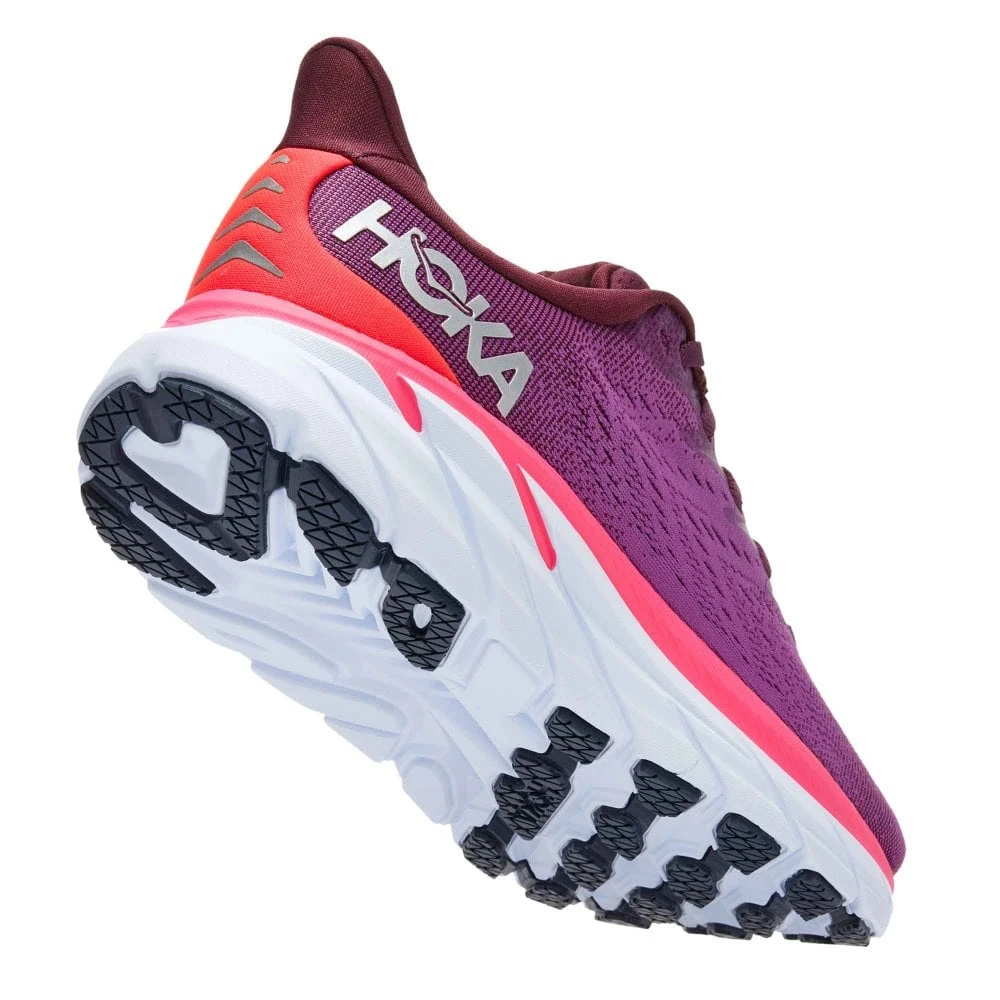 Hoka Clifton 8 Womens Running Shoes Grape Wine/Beauty Berry - Image 2