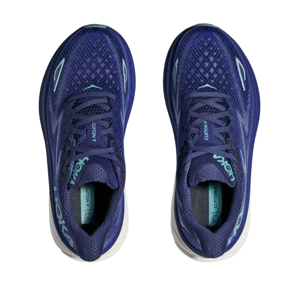 Hoka Clifton 9 Womens Running Shoes Bellwether Blue/Evening Sky - Image 3