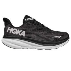 Hoka Clifton 9 Womens Running Shoes Black/White