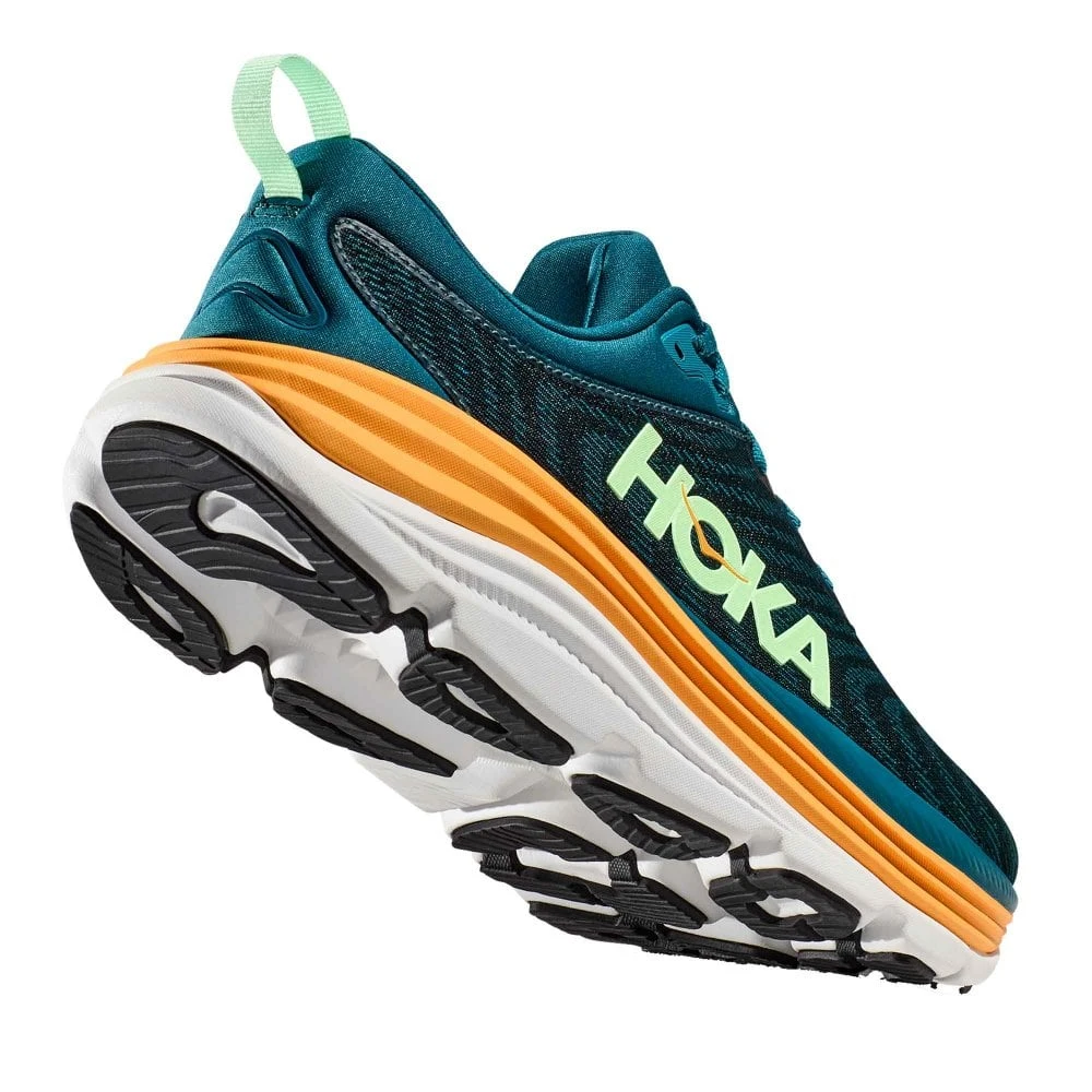 Hoka Gaviota 5 Mens Running Shoes Deep Lagoon/Sherbet - Image 2