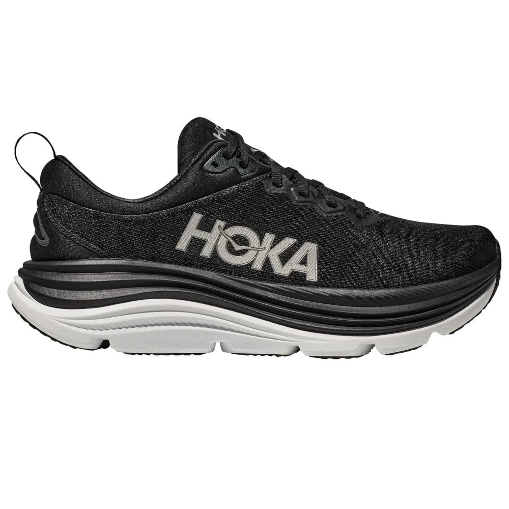 Hoka Gaviota 5 Wide Mens Running Shoes Black/White