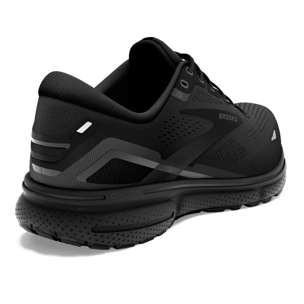 BROOKS Ghost 15 Extra Wide 4E Mens Running Shoes Black/Black/Ebony - Image 2