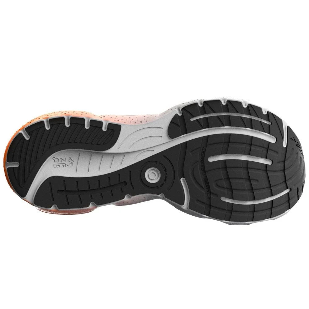 BROOKS Glycerin 20 Wide 2E Mens Running Shoes Black/Classic Blue/Orange - Image 4