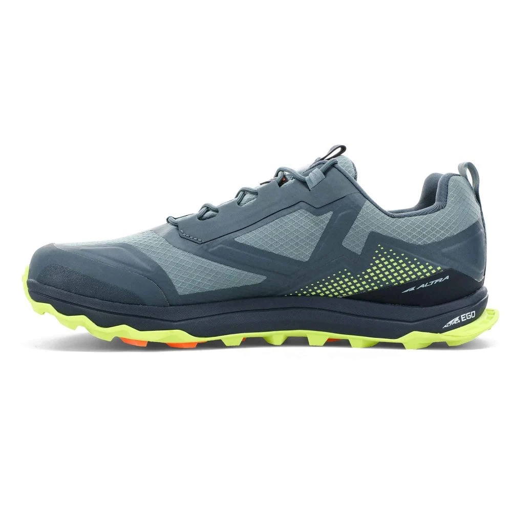 Altra Lone Peak ALL-WTHR Low Mens Trail Running Shoes Grey/Lime - Image 4