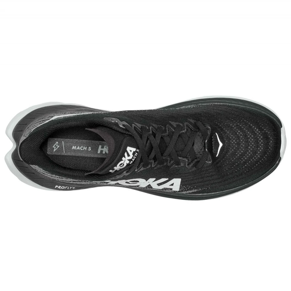 Hoka Mach 5 Womens Running Shoes Black/Castlerock - Image 3