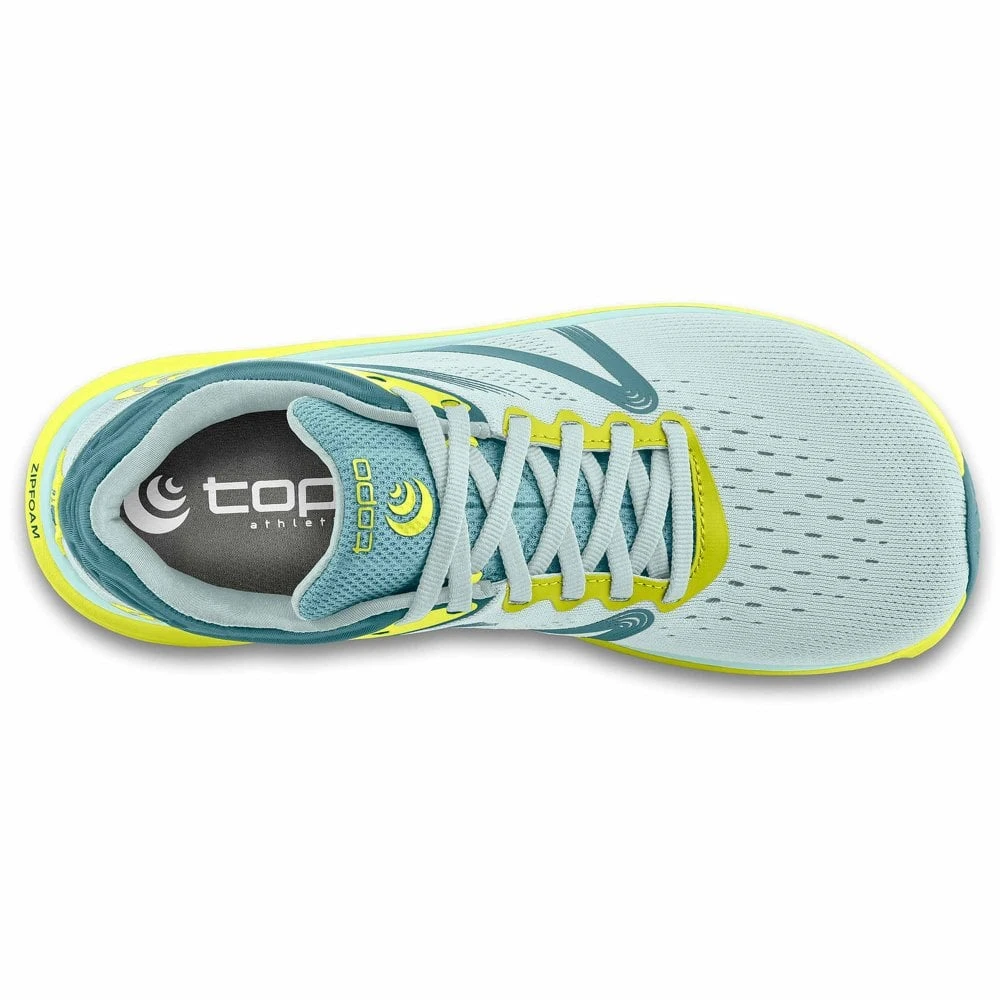 Topo Athletic Magnifly 4 Womens Running Shoes Glass Blue/Lime - Image 2