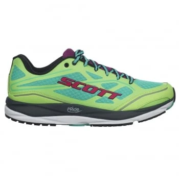 Scott Palani Support Womens Road Running Shoes With SUPPORT Green/Purple - Image 3