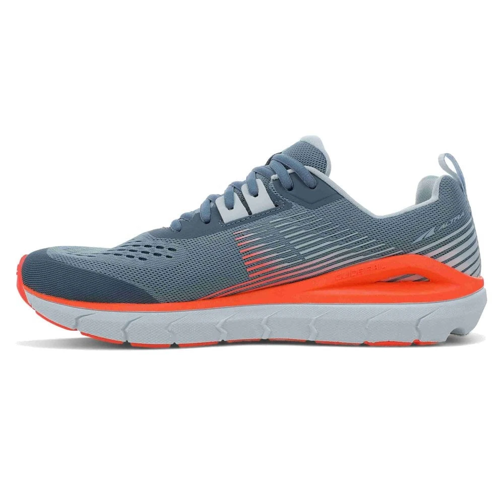 Altra Provision 5 Womens Support Road Running Shoes Gray/Coral - Image 4