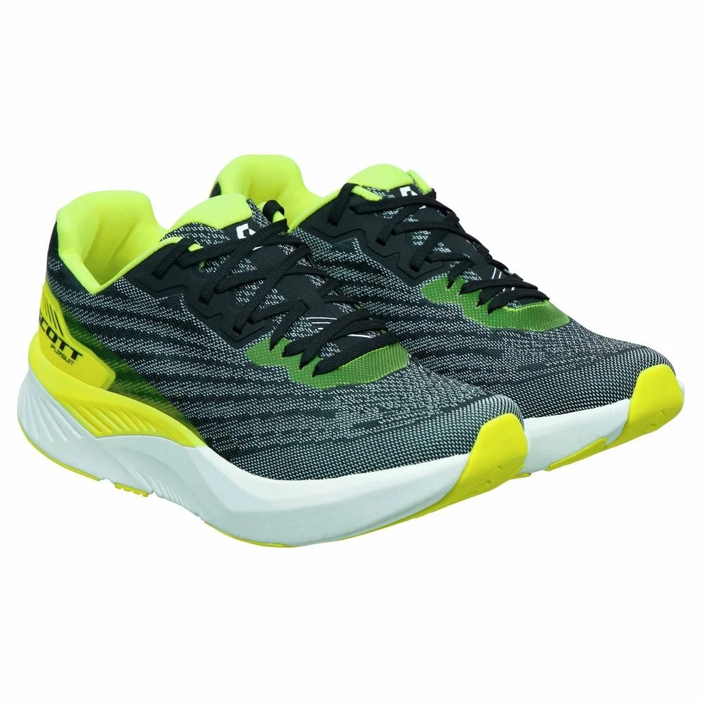 Scott Pursuit Mens Road Running Shoes Black/Yellow - Image 3
