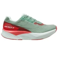 Scott Pursuit Womens Road Running Shoes Green/Coral Pink