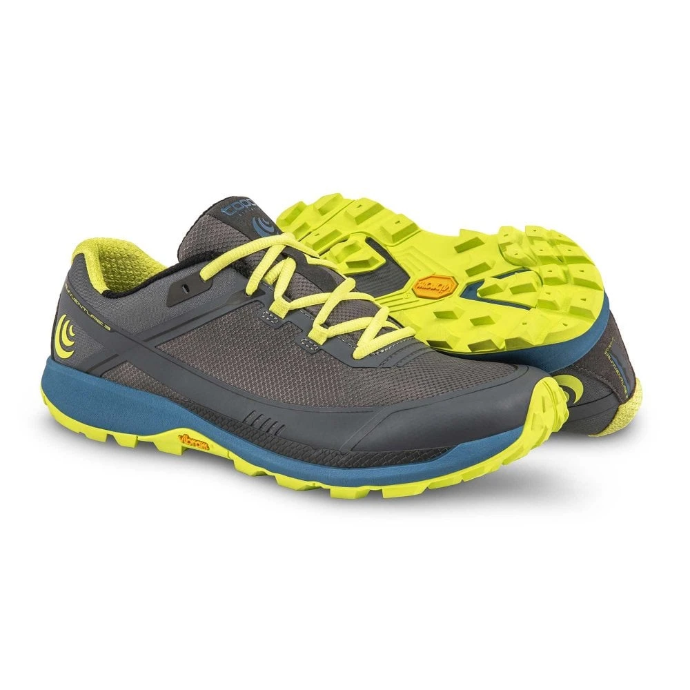 Topo Athletic Runventure 3 Womens Zero Drop Trail Running Shoes Grey/Green - Image 4