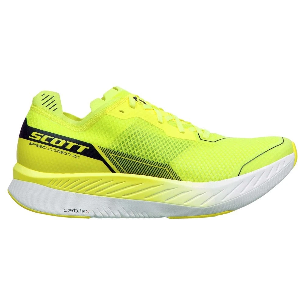 Scott Speed Carbon RC Mens Road Running Shoes Yellow/White