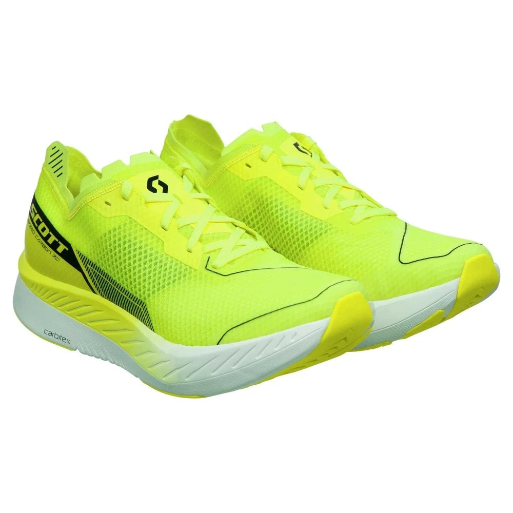 Scott Speed Carbon RC Womens Road Running Shoes Yellow/White - Image 4