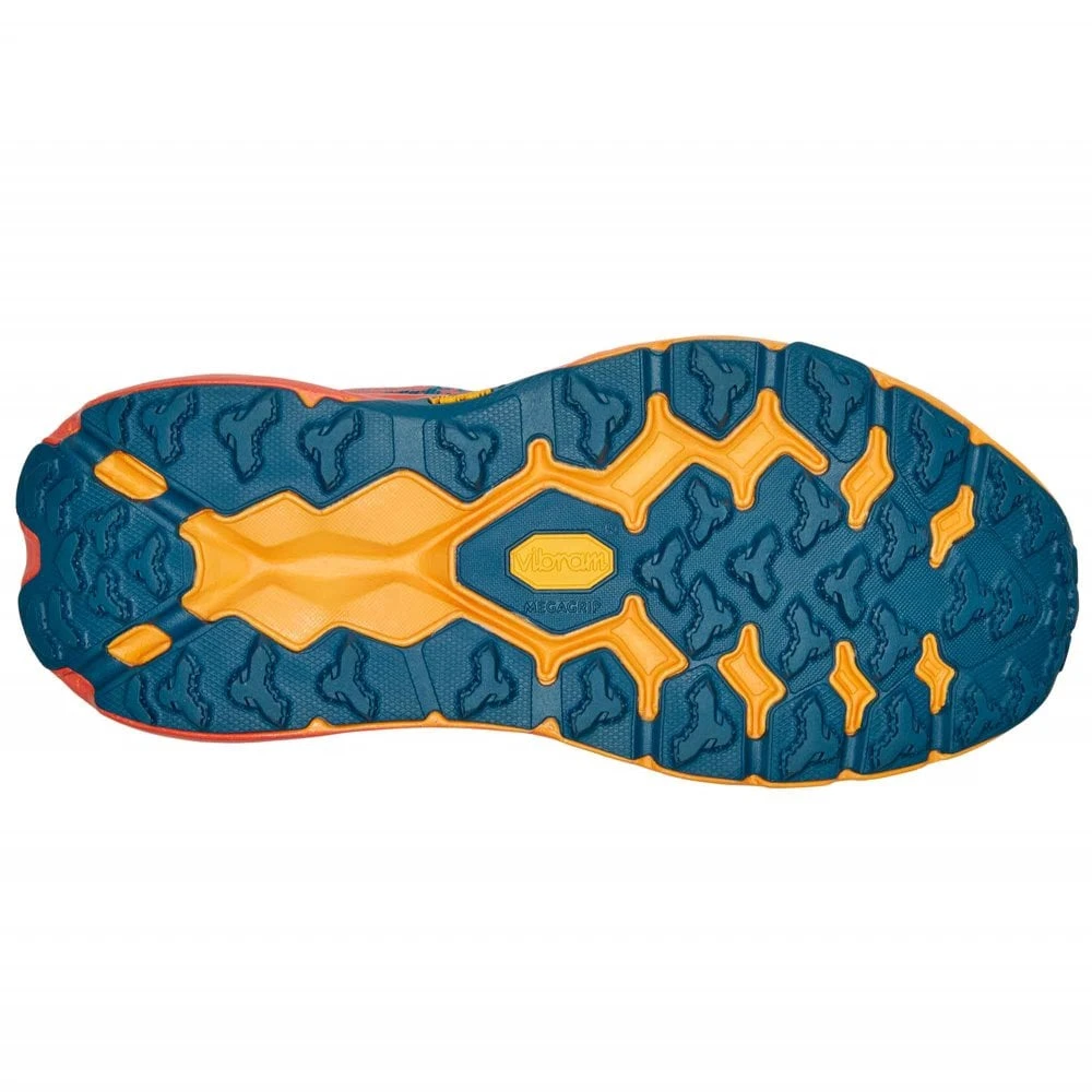 Hoka Speedgoat 5 Wide D Womens Trail Running Shoes Blue Coral/Camellia - Image 2