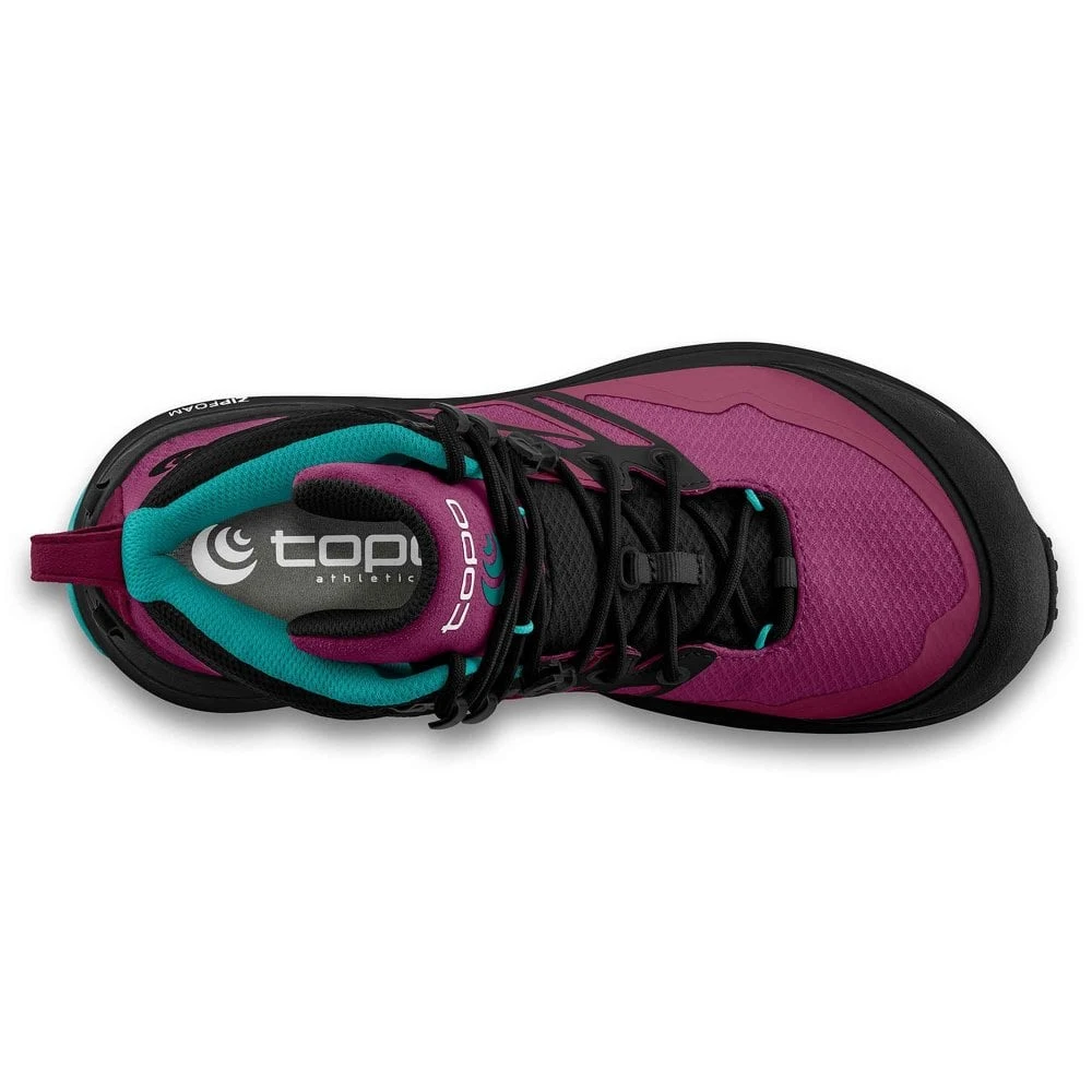 Topo Athletic Trailventure 2 WP Womens Waterproof Hiking Boots Raspberry/Black - Image 3