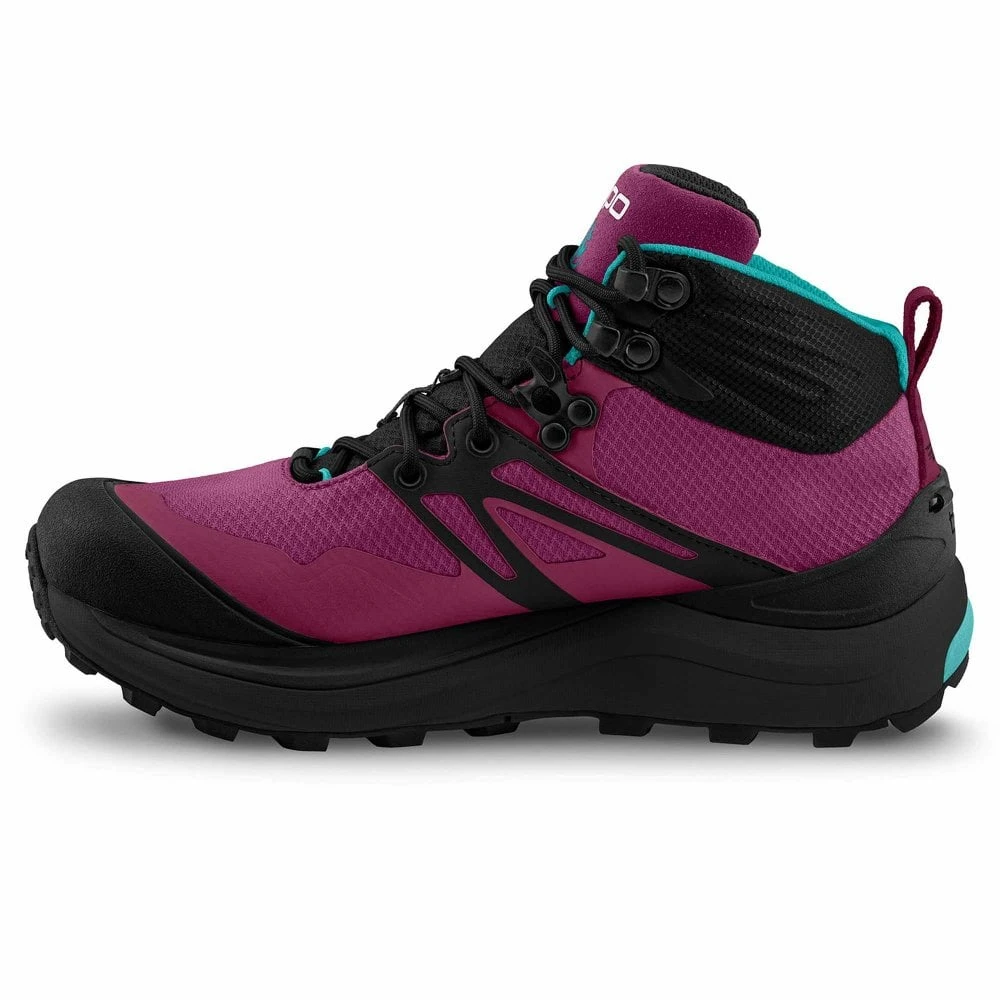 Topo Athletic Trailventure 2 WP Womens Waterproof Hiking Boots Raspberry/Black - Image 4
