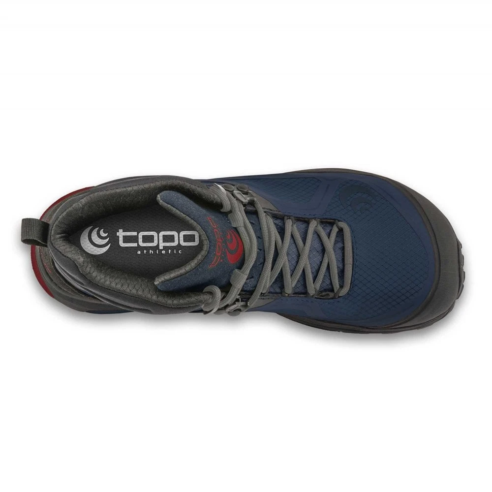 Topo Athletic Trailventure Mens Hiking Boots Navy/Red - Image 3