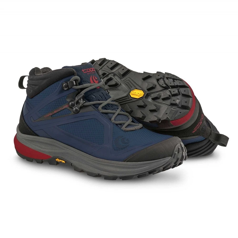 Topo Athletic Trailventure Mens Hiking Boots Navy/Red - Image 4