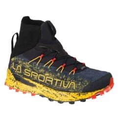 La Sportiva Uragano GTX Mens Waterproof Trail Running Shoes Black/Yellow
