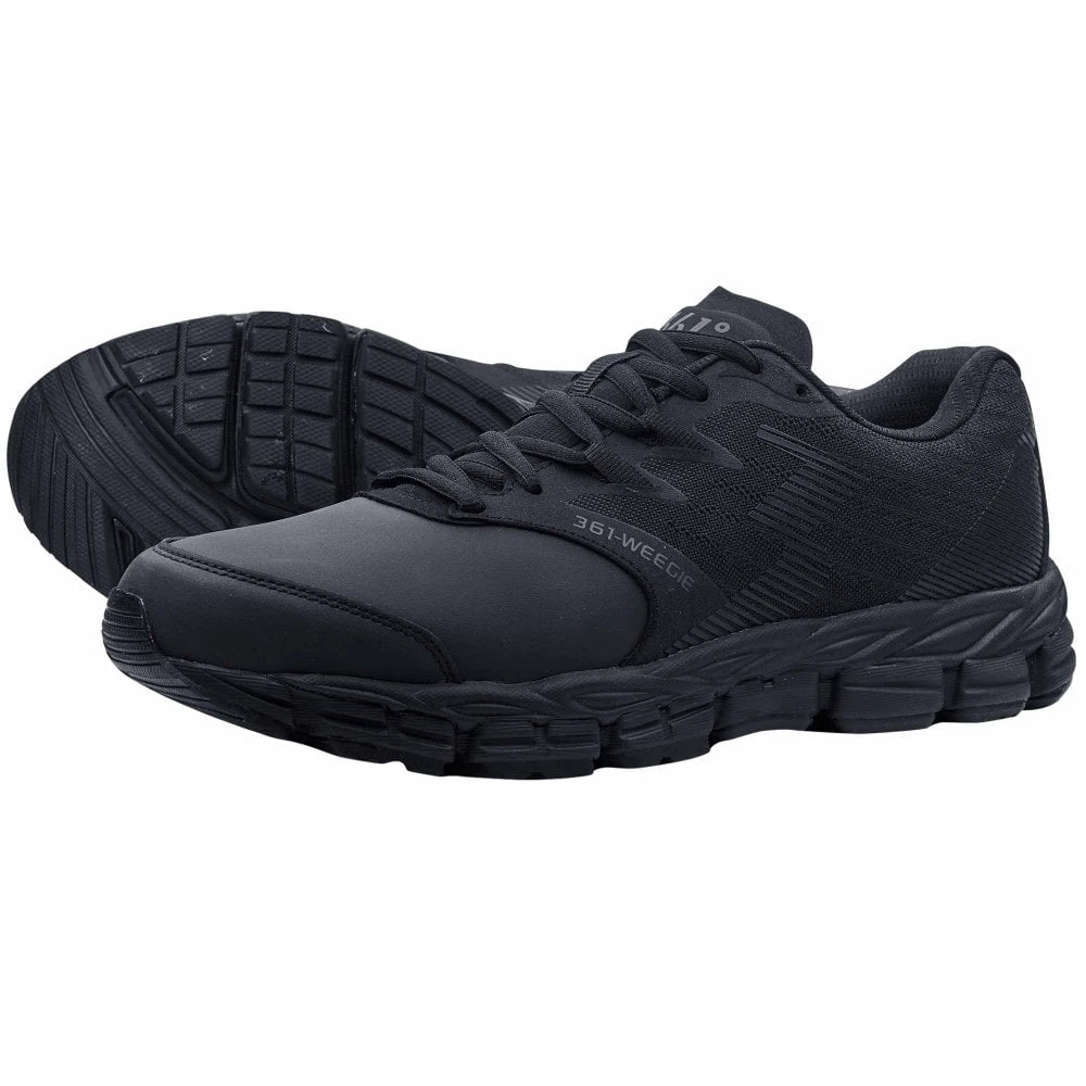 Weegie Mens Everyday/Casual Trainers Black/Castlerock